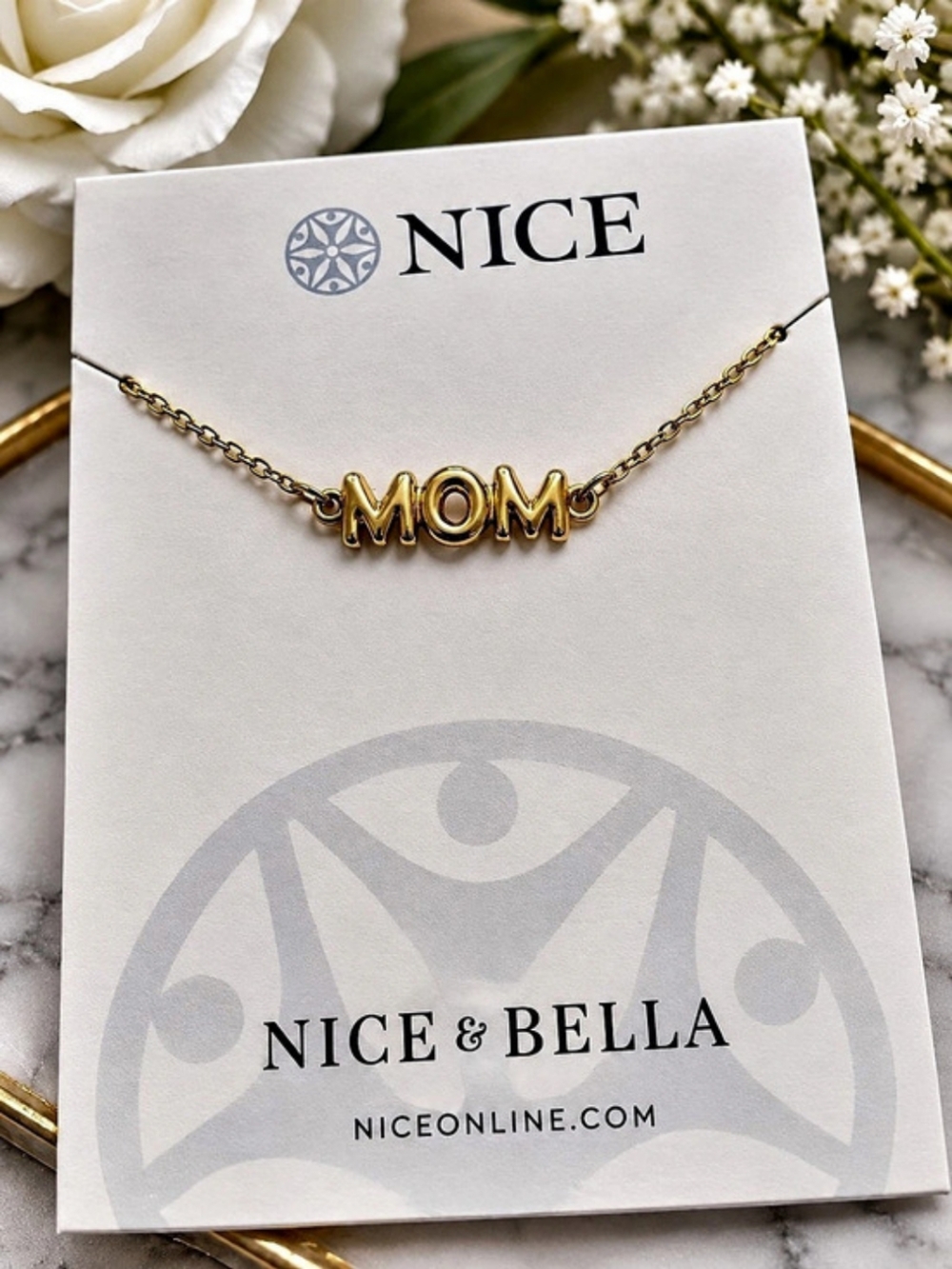 Nice & Bella MOM necklace Gold-Tone Necklace NWT